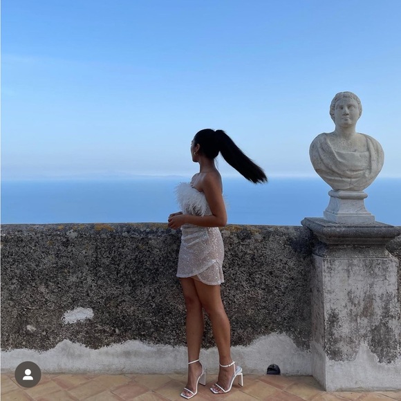 Nadine Merabi- White Sequin Dress - Picture 2 of 7